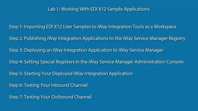 iWay e-Business Lab 1: Step 2, Publishing iWay Integration Applications to the iSM Registry смотреть онлайн