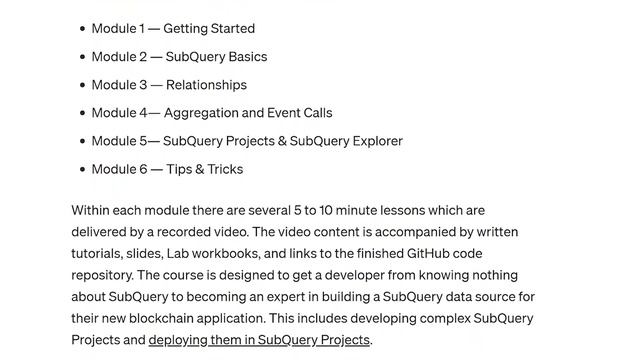 SubQuery Academy (Hero course) смотреть онлайн