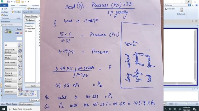 Aspen Hysys | Design centrifugal pump ,calculate NPSH & calculation of head and discharge pressure смотреть онлайн