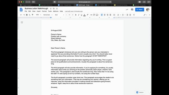 Writing a Business Letter смотреть онлайн