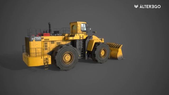 Pala Mecánica Komatsu WA1200 - Turntable - Agencia Álterego смотреть онлайн