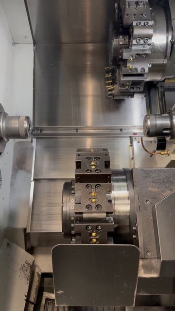 Mori Seiki ZL153 CNC Lathe Mach4Metal double revolver and sub spindel with part catcher смотреть онлайн
