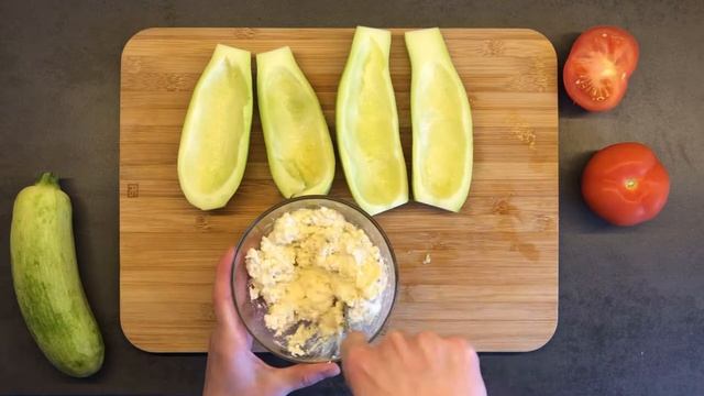 Zucchini baked with cottage cheese, healthy and easy recipe смотреть онлайн