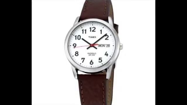 Timex Easy Reader Day Date Leather Strap Watch Reviews смотреть онлайн