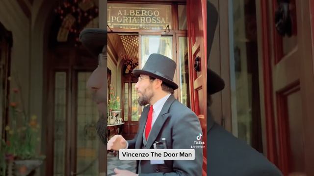 Vincenzo The Door Man At NH Collection Hotel Porta Rossa Firenze Italy