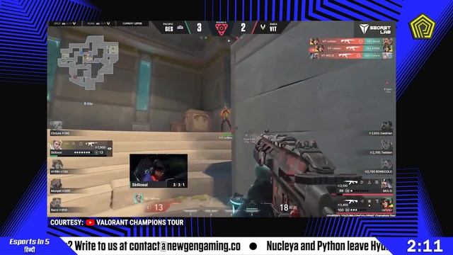 Esports in 5 Hindi | Valorant agent 22, VCT LOCK//IN updates, roster updates & more! смотреть онлайн