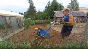 ПРИШЛОСЬ ПОБЕГАТЬ С МОТОБЛОКОМ ПОД ГОРКУ!ЗАРЫВАЕТСЯ!!!УНИВЕРСАЛЬНЫЕ ФРЕЗЫ 6 штук...