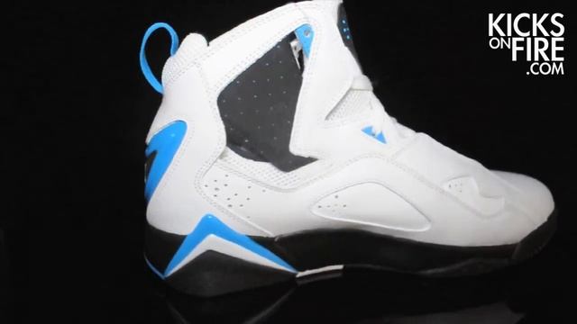 Air Jordan True Flight - White / Laser Blue - Black смотреть онлайн
