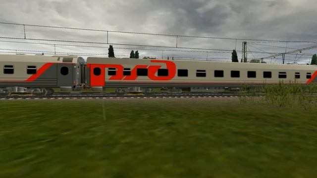 ЧС2К-742 с пассажирским Поездом 306С Сухум Москва смотреть онлайн