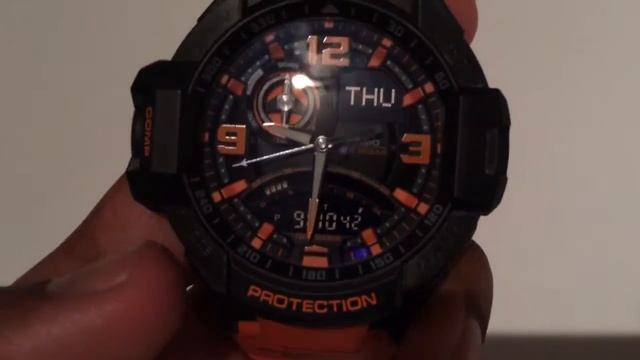 Review G-Shock GA1000-4 Aviator Orange Casio Watch смотреть онлайн