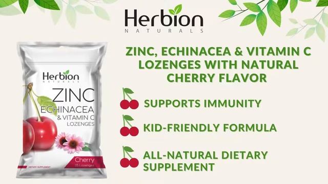 Herbion Naturals Zinc, Echinacea & Vitamin C Lozenges | Available at Amazon | Herbion Naturals смотреть онлайн