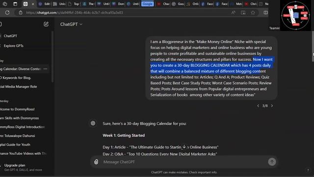 "How to Plan Your Blog Calendar Like a Pro with ChatGPT | Ultimate Guide!" смотреть онлайн