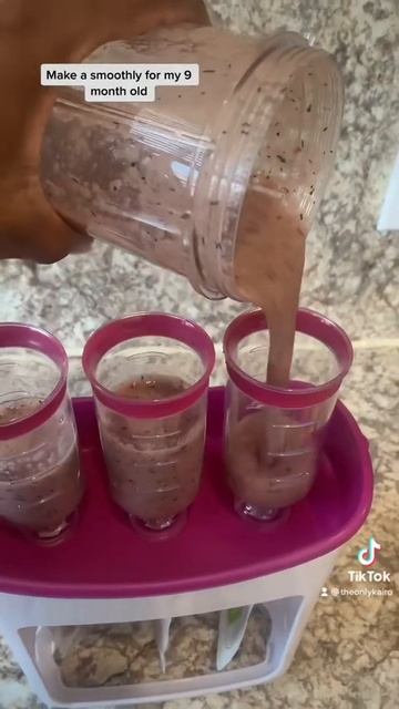 Smoothie for my baby #babyledweaning #baby #momlife #mom #babyfood #babyfoodrecipe смотреть онлайн