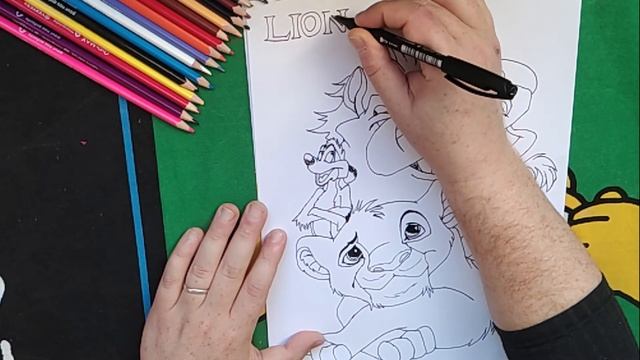 How to draw and color #38 The Lion King / Comment dessiner et colorier Le Roi Lion #38 смотреть онлайн
