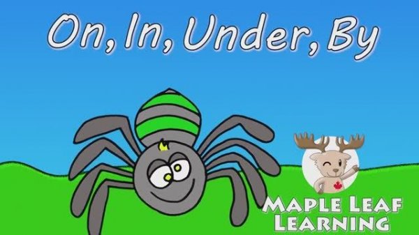 A0-A1 On In Under By Preposition Song. Песня на предлоги места on, in, under, by.