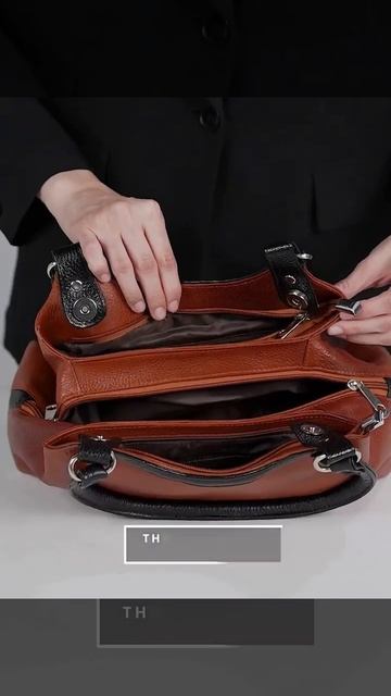 Pursolet Pure leather handbags for women hand-held bags for women, Shoulder bags for women смотреть онлайн