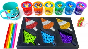 Мультики для малышей. Играем с разноцветными бусинками. Залипашки. АСМР.