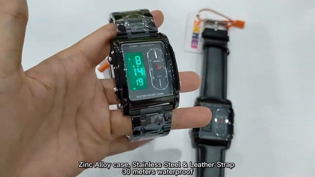 SKMEI 1868 Analog Digital Watch 3D Design