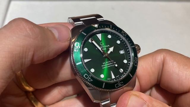 CERTINA DS ACTION DIVER 38MM Verde C032.807.11.091.00 смотреть онлайн