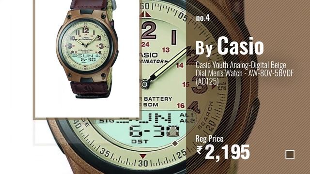 Top 10 Wrist Watch With Alarm [2018]: Casio Vintage Series Digital Black Dial Men's Watch - смотреть онлайн