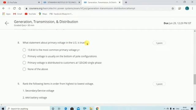 Electric Power Systems Coursera Quiz Answers ||Answers of Coursera смотреть онлайн