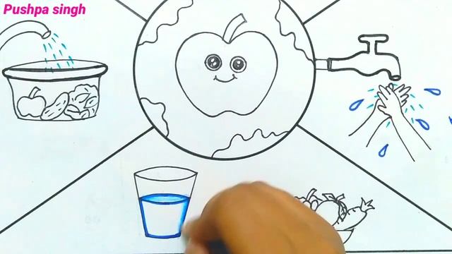 World Food Safety Day Drawing /World Food Safety Day Poster / Food Day Drawing / Veges,Fruit Drawin смотреть онлайн