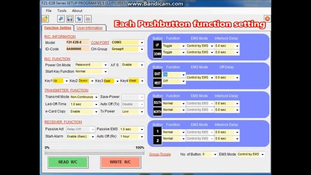 TELECRANE F21 E2B series customer PC program Introduction смотреть онлайн