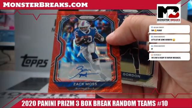 2020 PANINI PRIZM 3 BOX BREAK RANDOM TEAMS #10 смотреть онлайн