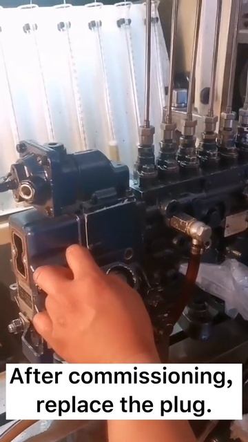 After commissioning, replace the plug. смотреть онлайн