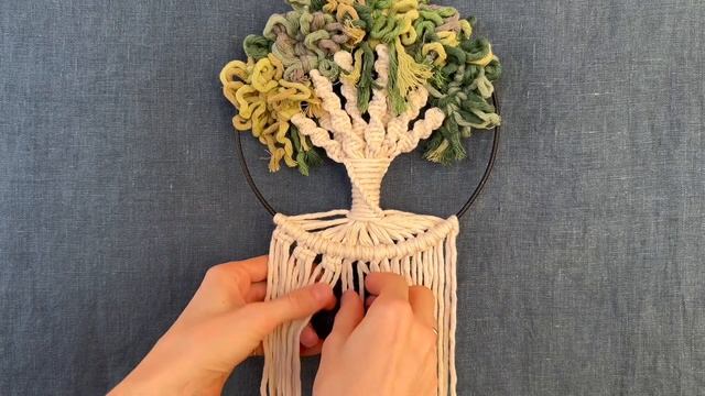DIY: Tutorial Macrame Tree of Life смотреть онлайн