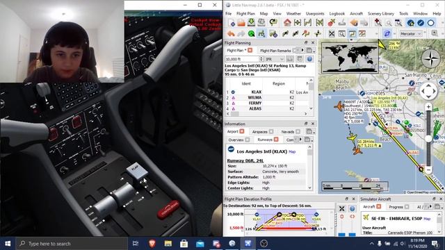 Carenado Phenom 100 | KLAX - KSAN | ATC Comms Online! смотреть онлайн