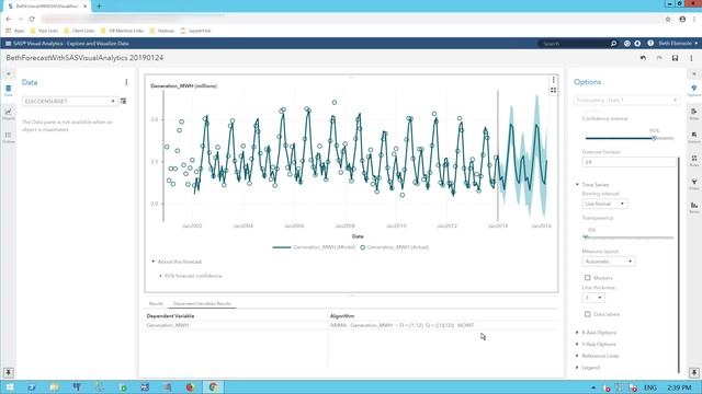 SAS Visual Analytics What-If Analysis | Using advanced forecasting смотреть онлайн
