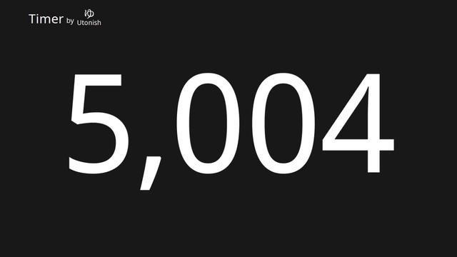 10000 Second Countup Timer