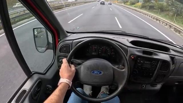 ОБЗОР 2006 Ford Transit Mk5 20 TD 100 hp POV Test Drive смотреть онлайн