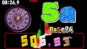 base94 1000 seconds countup timer  alarm🔔