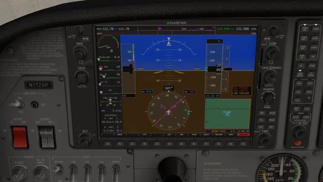 Учебный фильм   Порядок запуска двигателя Cessna 172S GARMIN G1000
