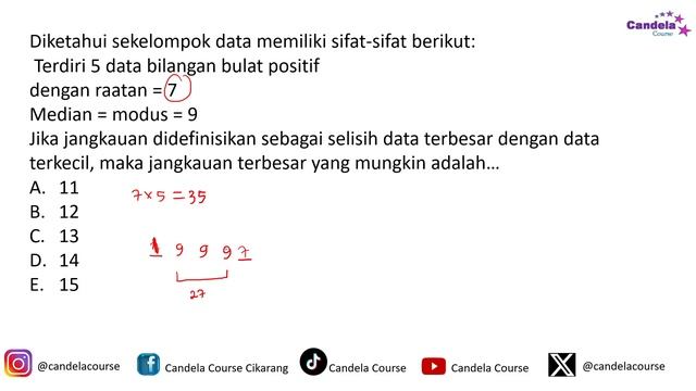 LATIHAN SOAL OSN K Matematika SMP 2024 #16 смотреть онлайн