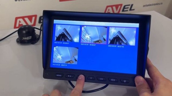 Обзор на двухканальный 9" парковочный монитор AVS0905DVR02
