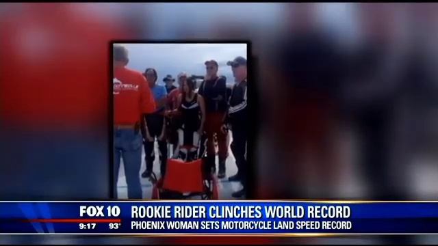 Phoenix woman sets motorcycle land speed record смотреть онлайн