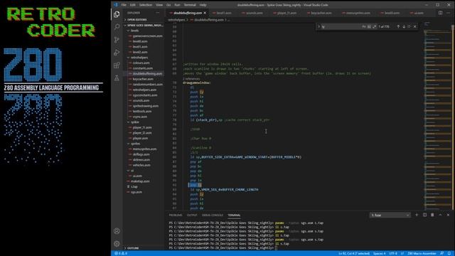 Part 16 -ZX Spectrum Game Development - Spikie Goes Skiing - Fixed UI (More Props to Spec Chum) смотреть онлайн