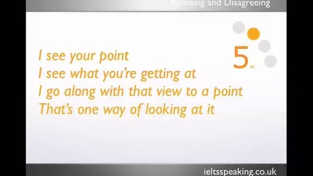 IELTS Speaking: Agreeing And Disagreeing
