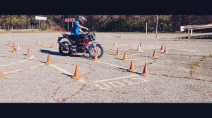 как проехать восьмерку на мотоцикле RegulMoto  осторожно ученик за рулем 😬😎