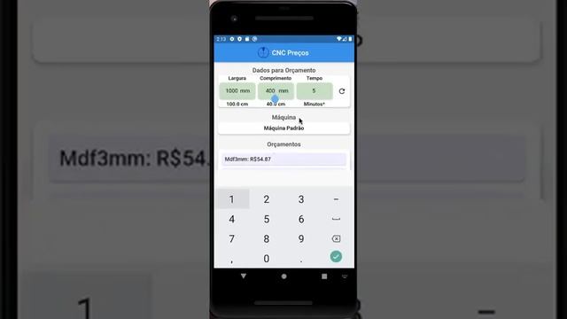 Como usar o App CNC PRICE para gerar preço de venda de Corte a Laser. App ajuda em orçamentos смотреть онлайн