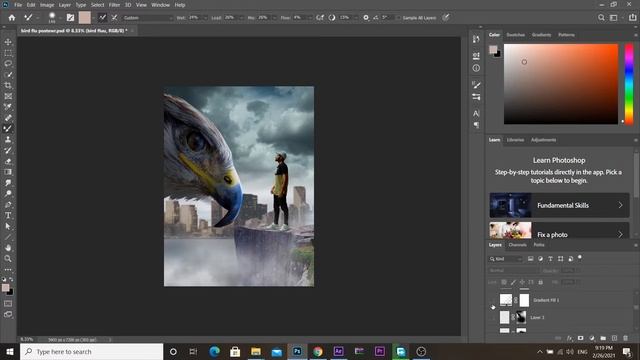 Movie Poster With Photoshop (BREAKDOWN IN 1 MINT) | How To Create A movie Poster | tutorial смотреть онлайн