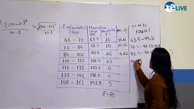 Probabilidad y estadística: Medidas de dispersión смотреть онлайн
