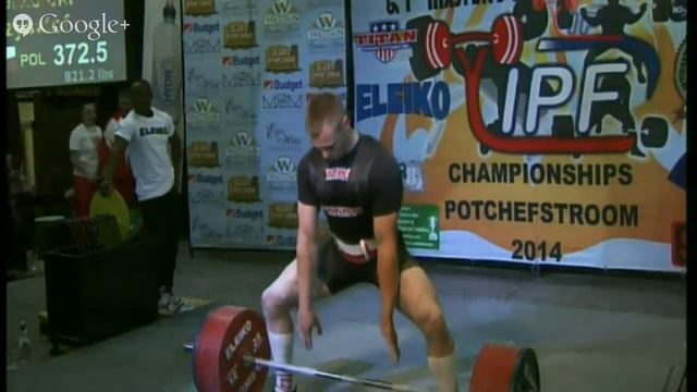 372.5kg Deadlift @93kg - Krzysztof Wierzbicki IPF World Record (4x Body Weight)