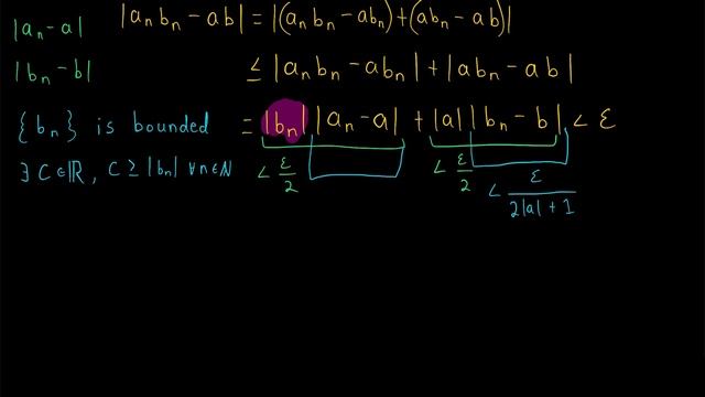 Proof: Limit Law For Product Of Convergent Sequences | Real Analysis