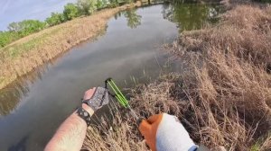 Рыбалка с рогаткой