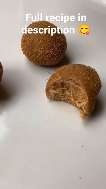 No bake Churro protein trufflesVegan | Full recipe in description | #Shorts #keto смотреть онлайн