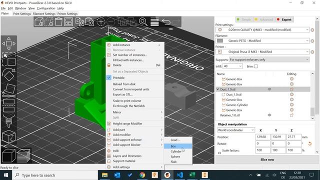 Easy Custom Slicing Supports in PrusaSlicer - 3D Printing смотреть онлайн